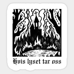 Black Metal Sticker